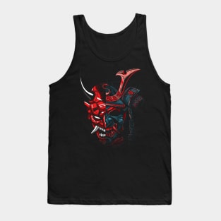 Double samurai mask Tank Top